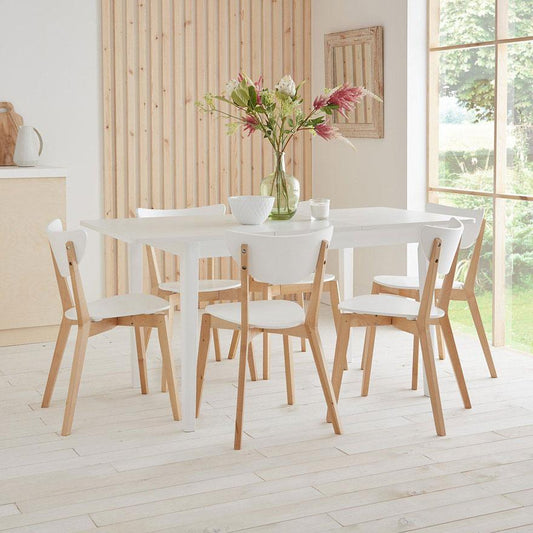 Paul Extendable Dining Table With 6 Chairs