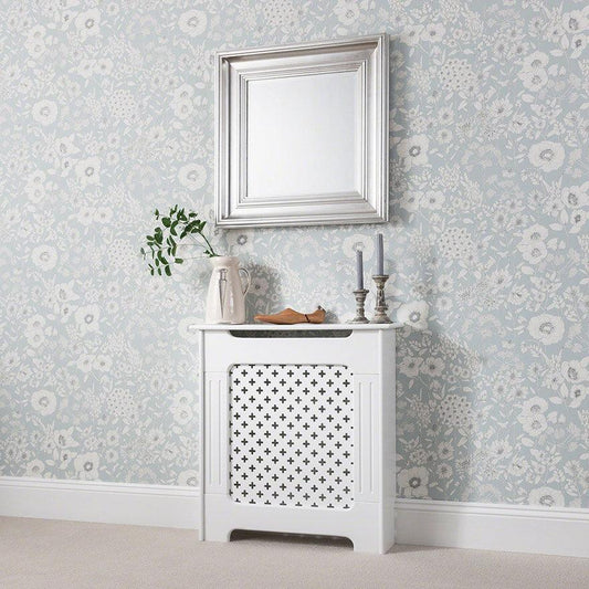 Radiator Cover White Painted Small