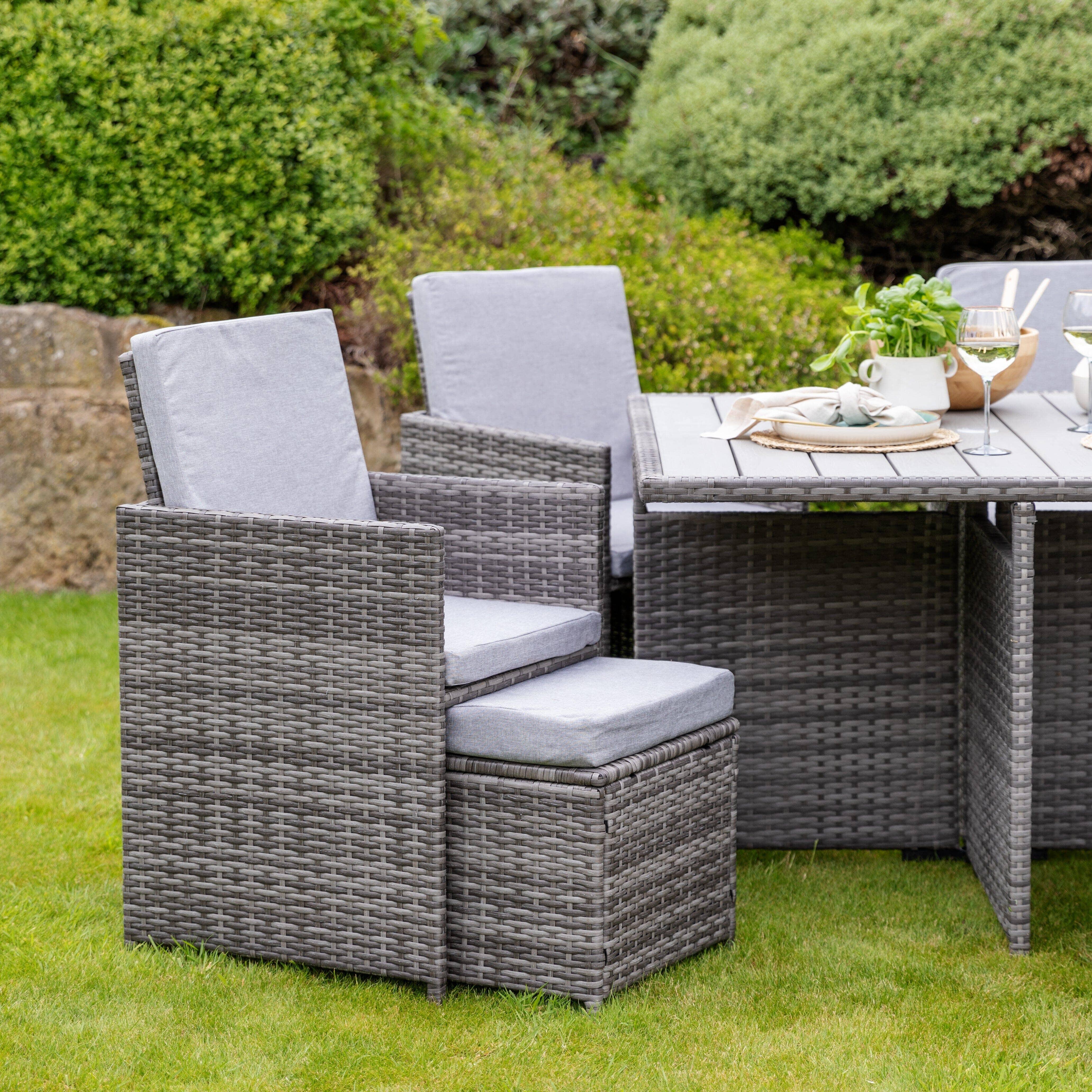 Rattan cube garden furniture b&q sale