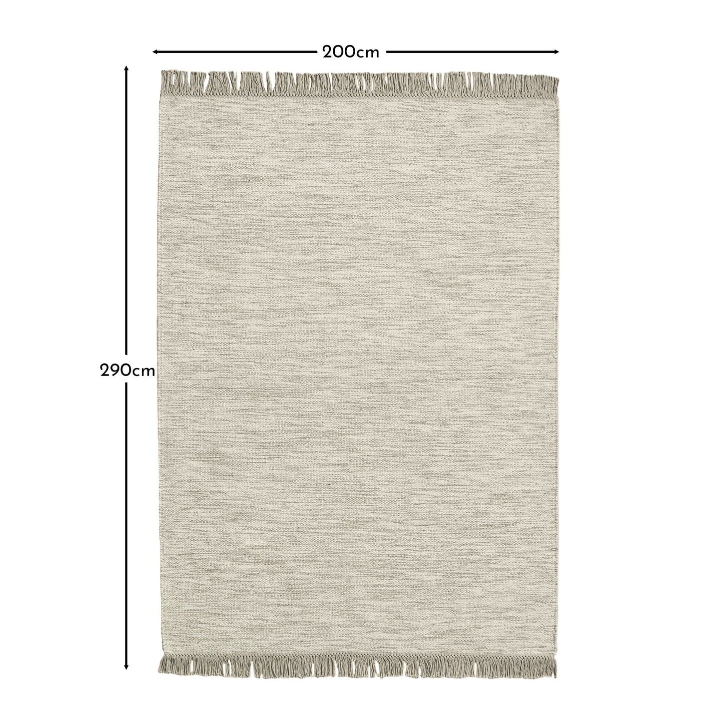 Hanbury Wool/Cotton Rug - Clay & Natural  200 x 290cm