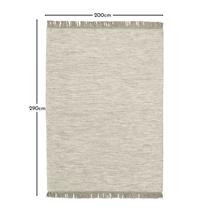 Hanbury Wool/Cotton Rug - Clay & Natural  200 x 290cm