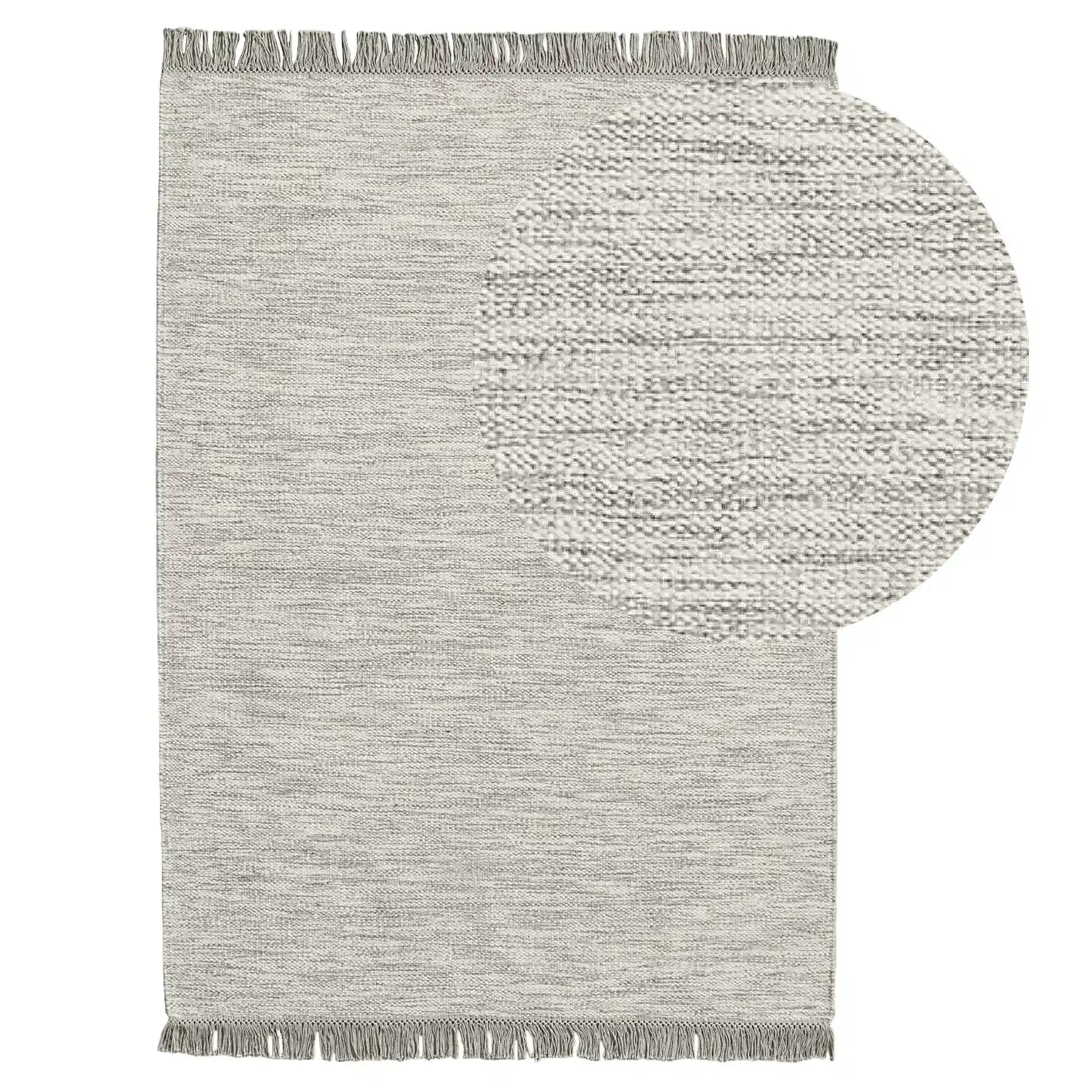 Hanbury Natural Wool Rug 160x230cm - Laura James

