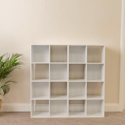 16 Cube Storage Unit - White - Two 8x2 Units - Laura James