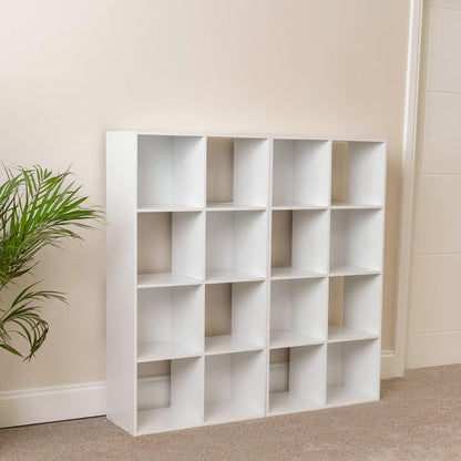 16 Cube Storage Unit - White - Two 8x2 Units - Laura James