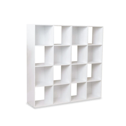 16 Cube Storage Unit - White - Two 8x2 Units - Laura James