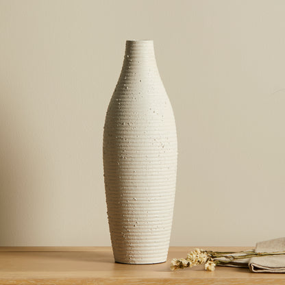 Ripley Ceramic Vase - Concrete Effect - 26cm