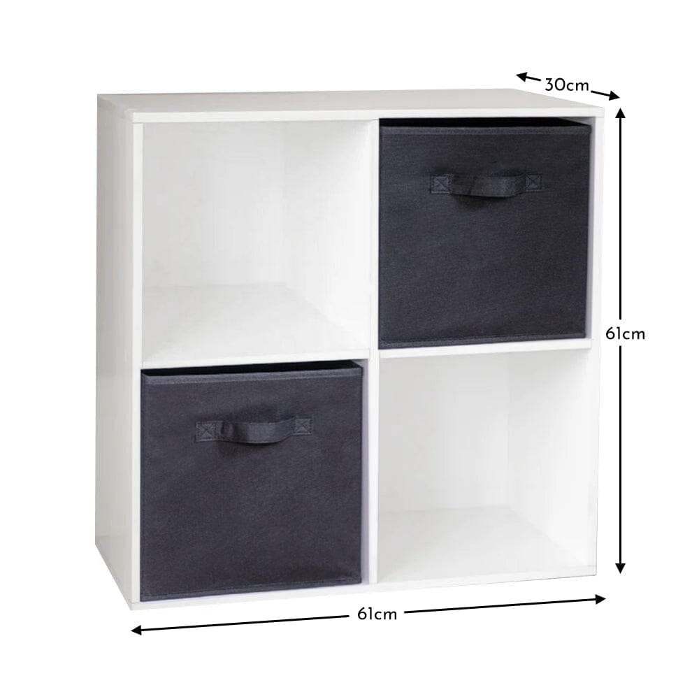 4-cube-white-bookcase-wooden-display-unit-shelving-storage-bookshelf-shelves-black-basket-laura-james