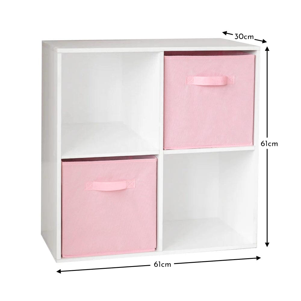 4-cube-white-bookcase-wooden-display-unit-shelving-storage-bookshelf-shelves-pink-basket-laura-james