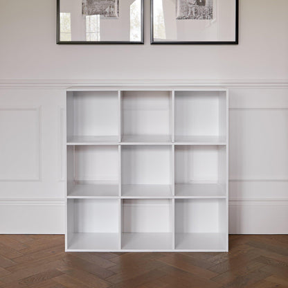 9 Cube Storage Unit / White Bookcase - Laura James