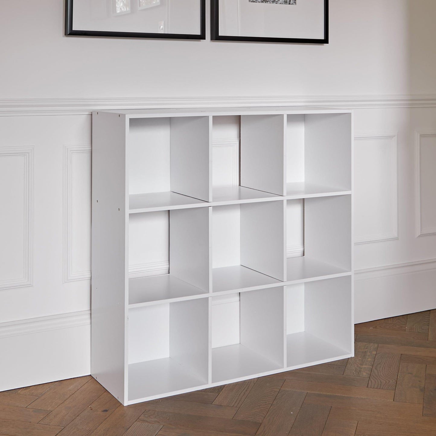 9 Cube Storage Unit / White Bookcase - Laura James