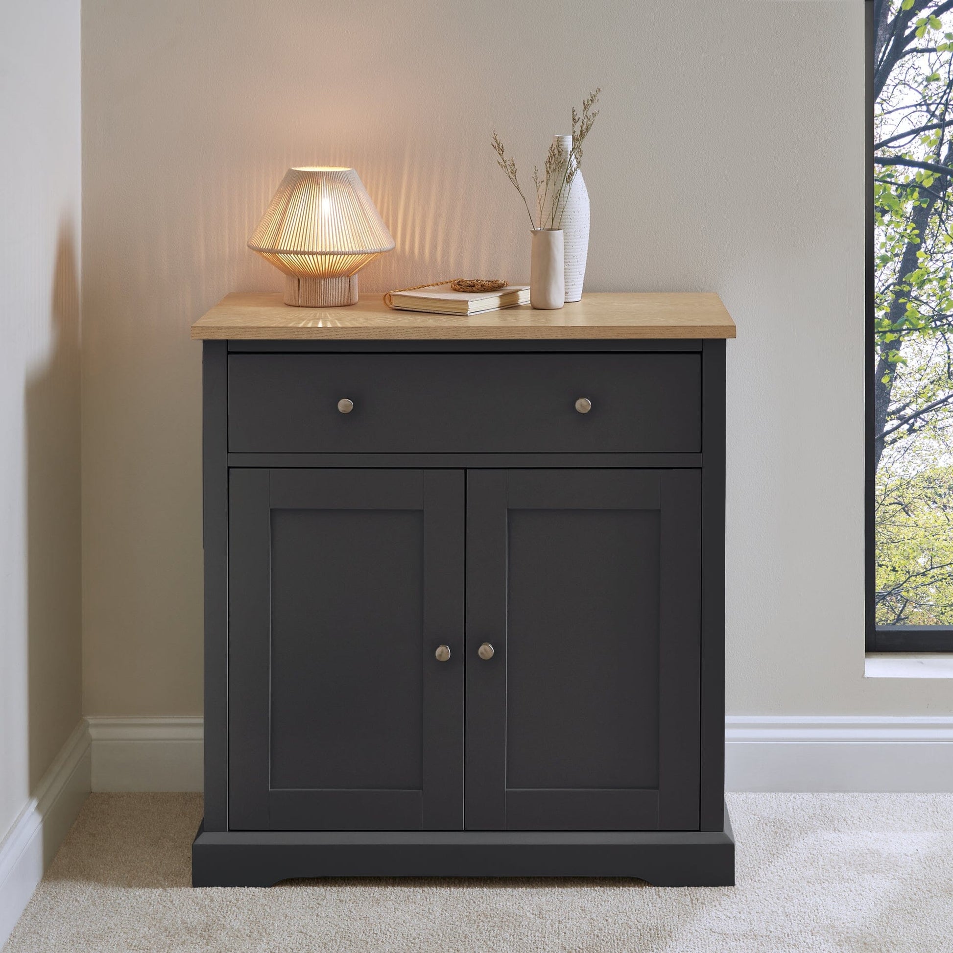 Chatsworth Sideboard - 80cm - Slate Grey - Laura James 