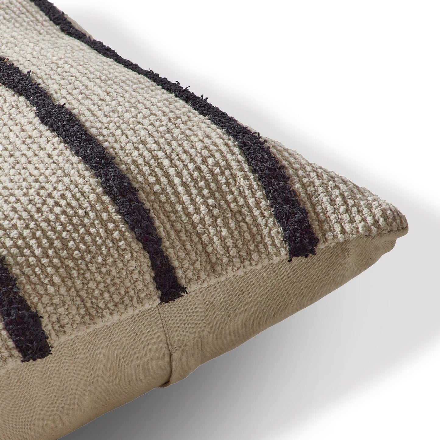 EVEDON_50_50_BLACK_NOIR_STRIPE_CUSHION