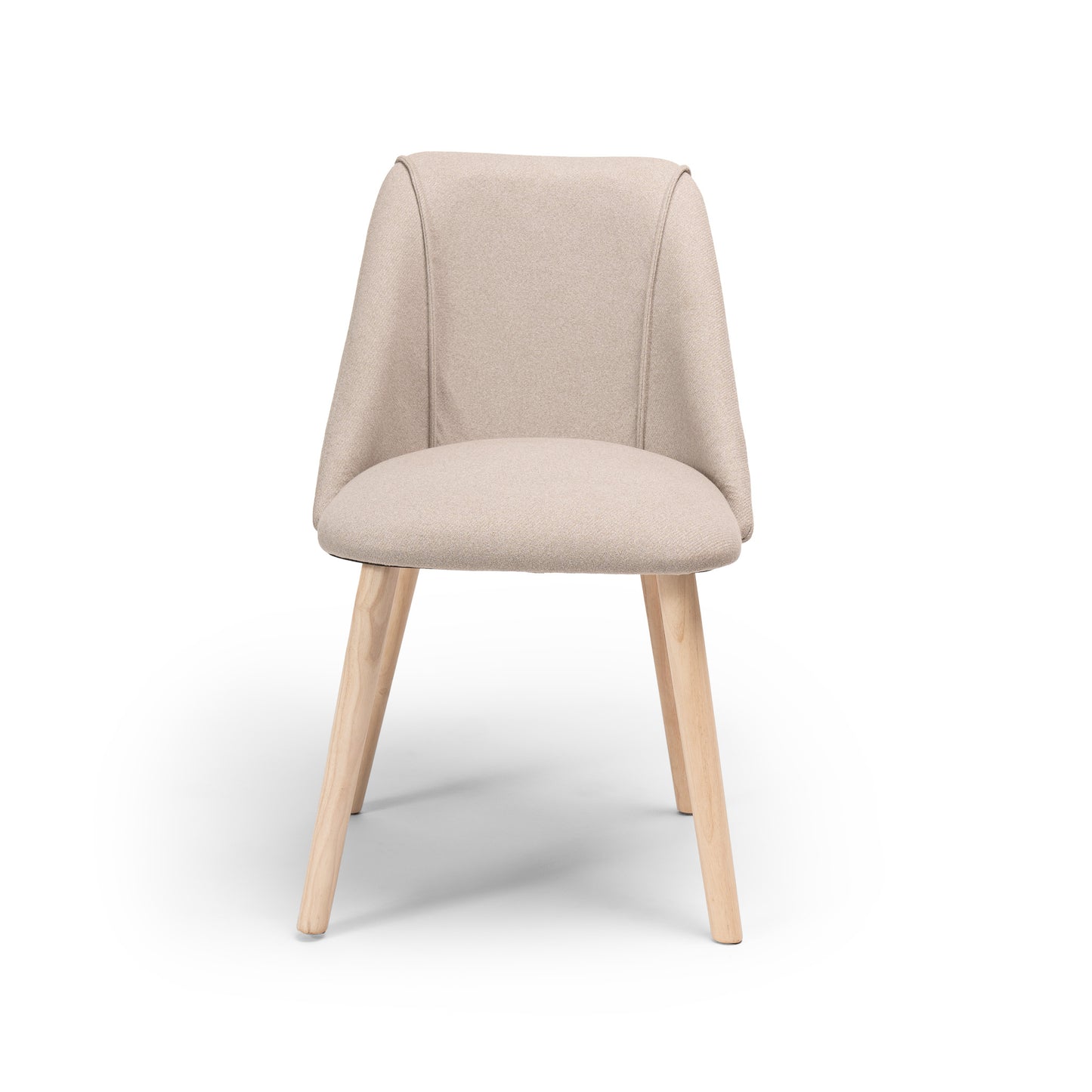 Freya Grey Twill Dining Chairs with Whitewash Legs - Laura James