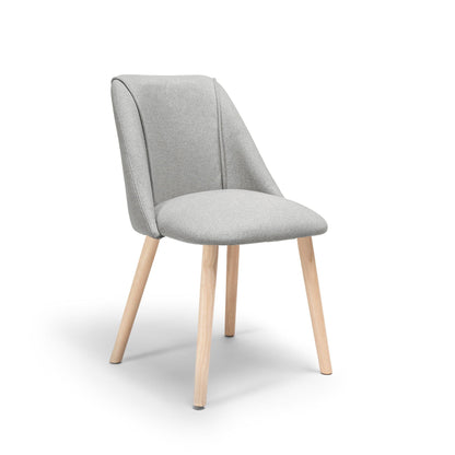 Freya Fossil Dining Chairs with Whitewash Legs