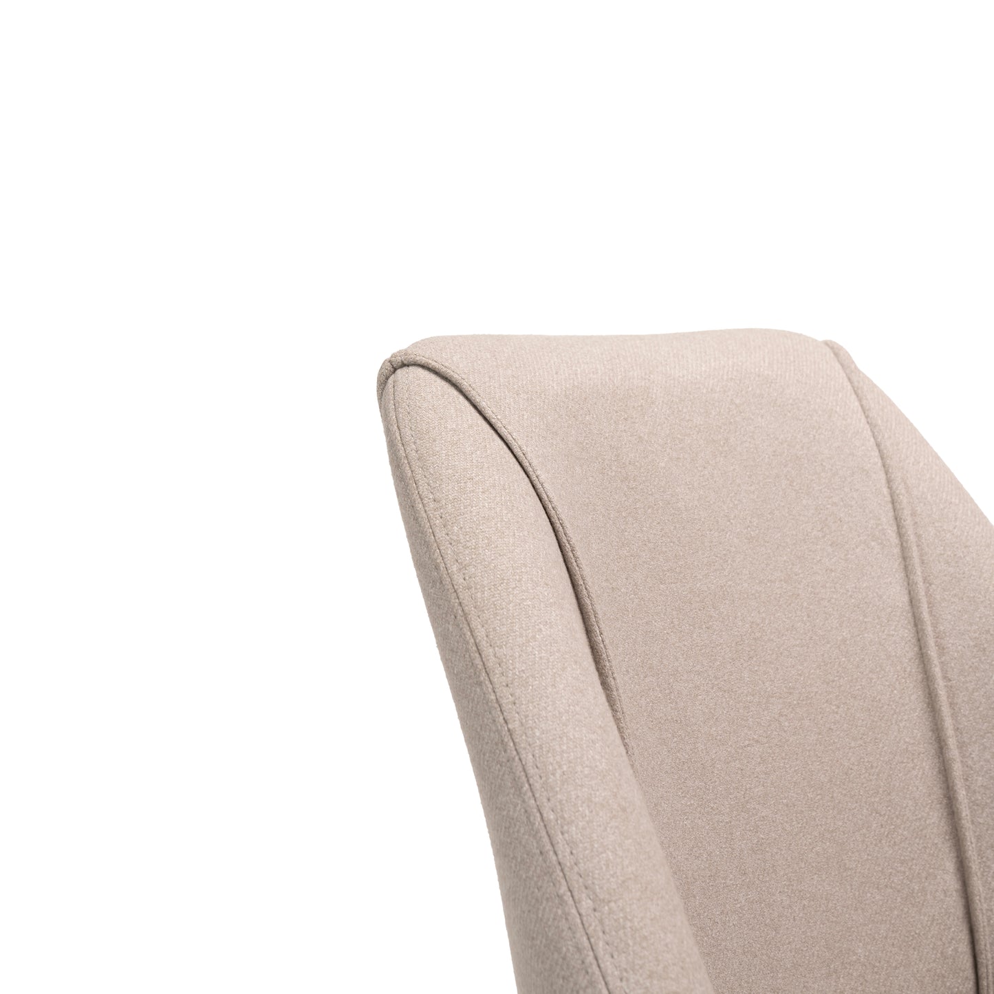 Freya Grey Twill Dining Chairs with Whitewash Legs - Laura James