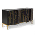 Gatsby Noir Black 4 Door Sideboard – Laura James