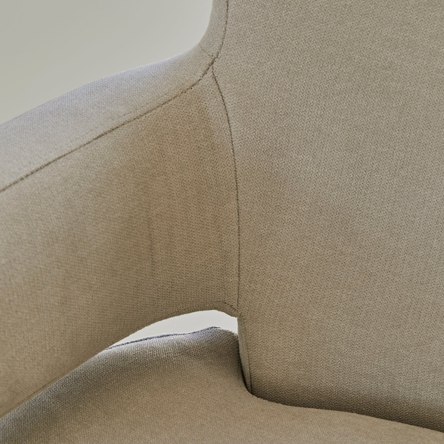  Armchair - Soft Beige with Whitewash Oak Legs