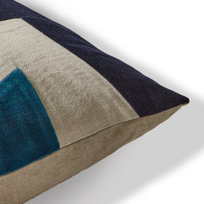 Holbeck 45 x 45cm Abstract Cushion Cover - Teal