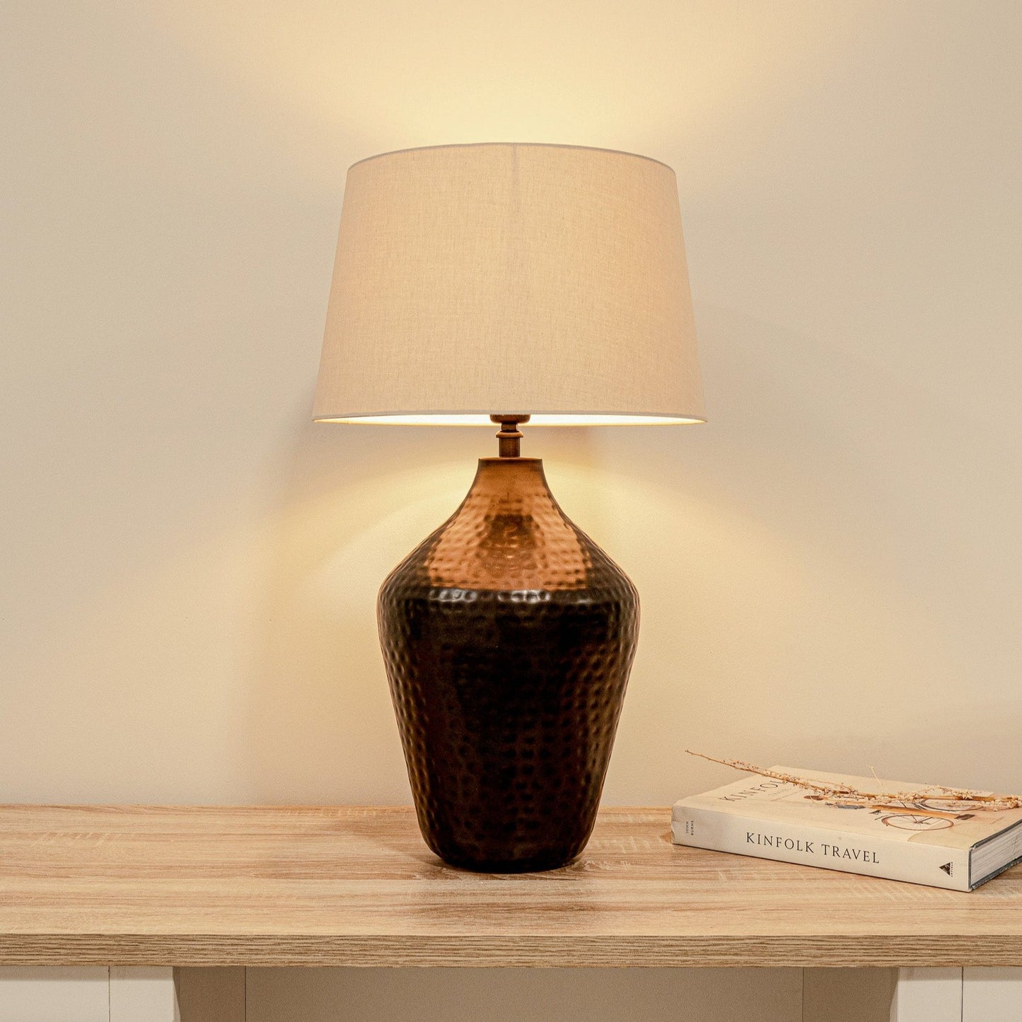 Hale Black Bronze Metal Lamp Base - Laura James