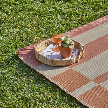 Hemsby 200x290cm Outdoor Rug - Paprika Stripe - LAURA jAMES 