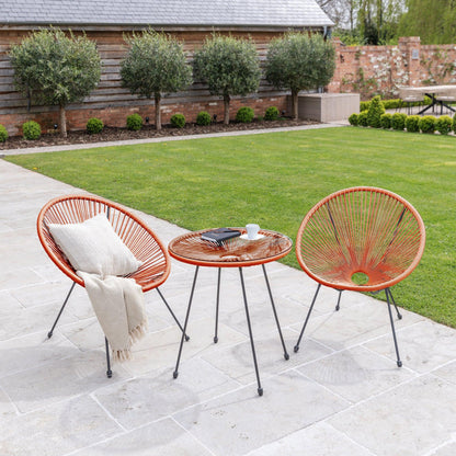 Indra String Bistro Set - orange - Laura James