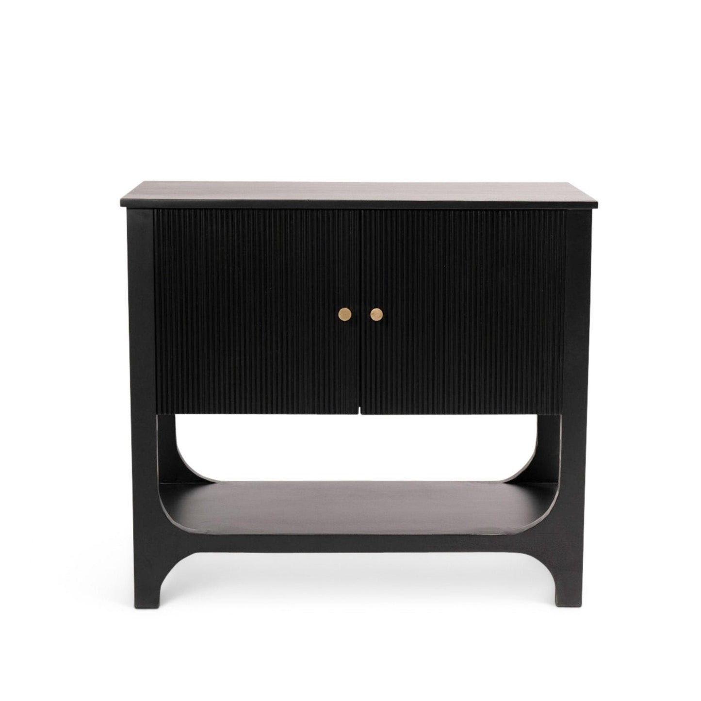 Jade 2 Door Small Sideboard - Black