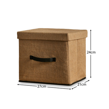 Cara Small Natural Jute Storage Box - Laura James

