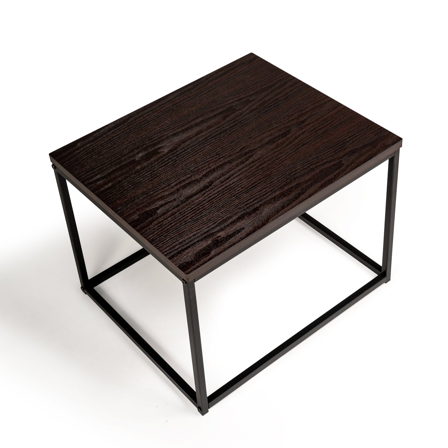 Jay Side Table - Walnut Effect & Black