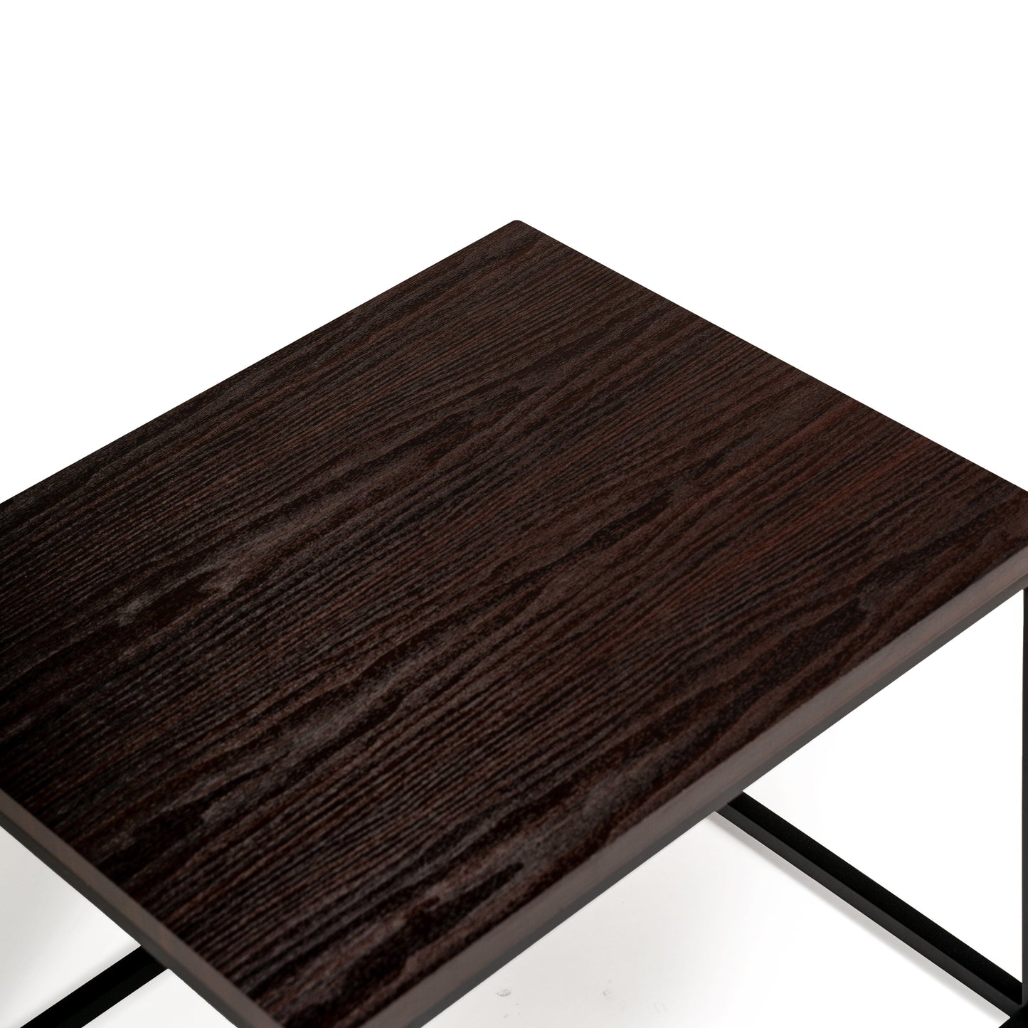 Jay Side Table - Walnut Effect & Black