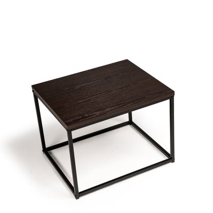 Jay Side Table - Walnut Effect & Black