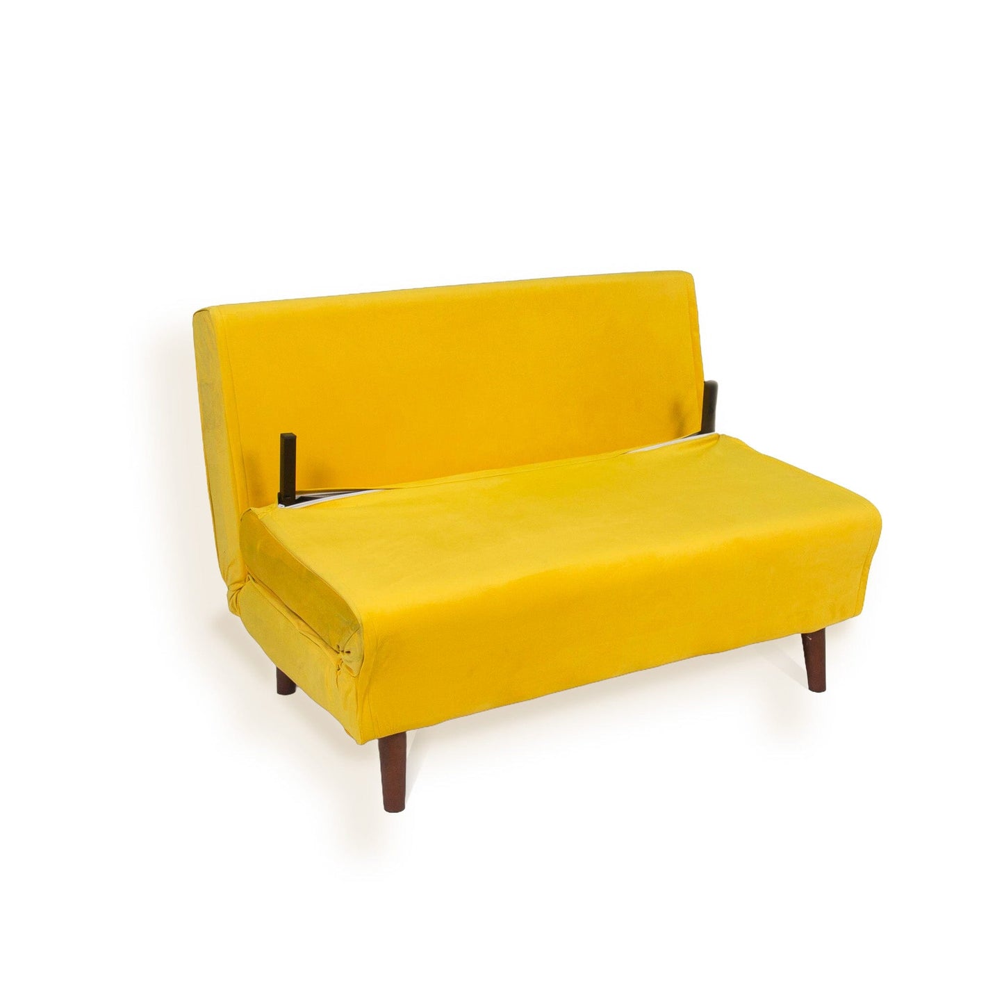 Una Double Sofa Bed - Yellow - Velvet