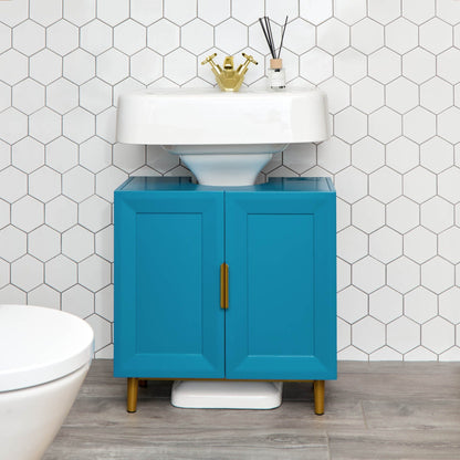 Nami 60cm Undersink Cabinet -  Teal Blue - Laura James