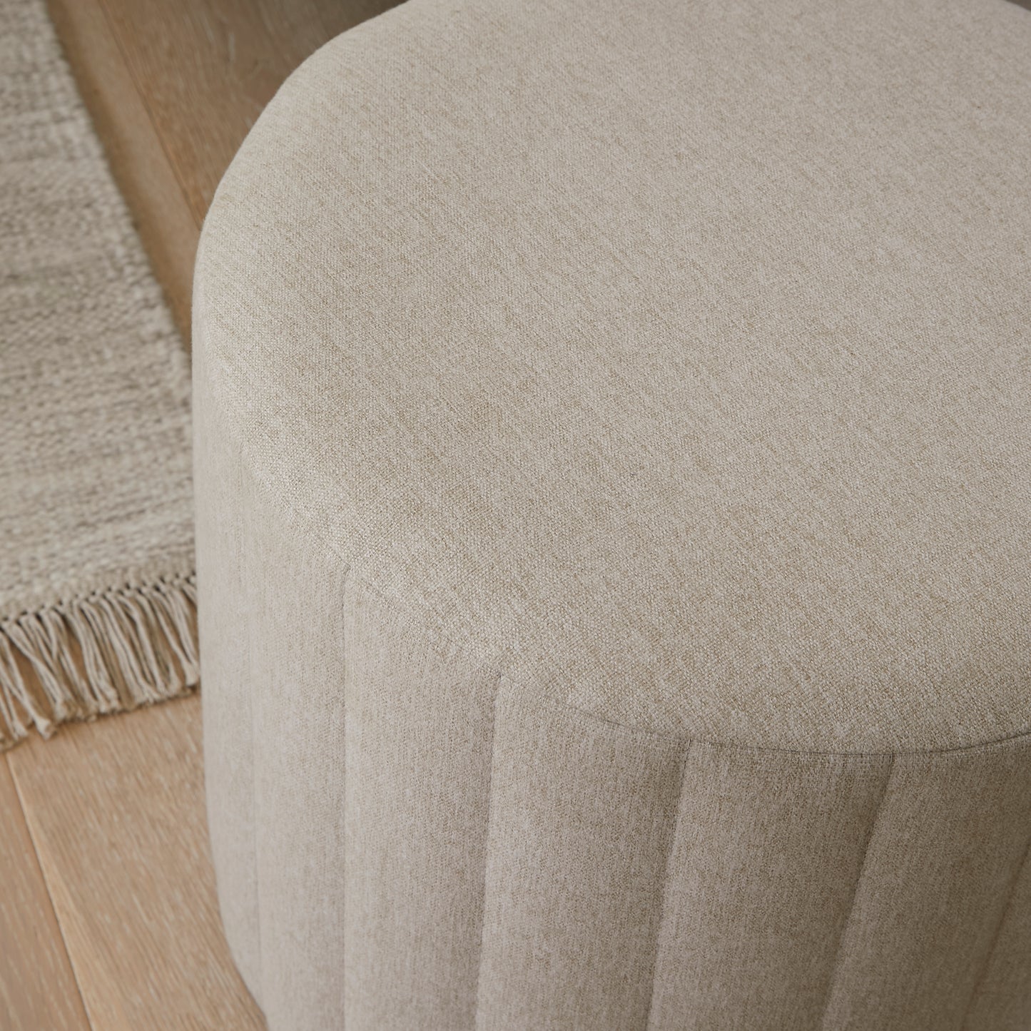 Penelope Sand  Drum Stool - Laura James