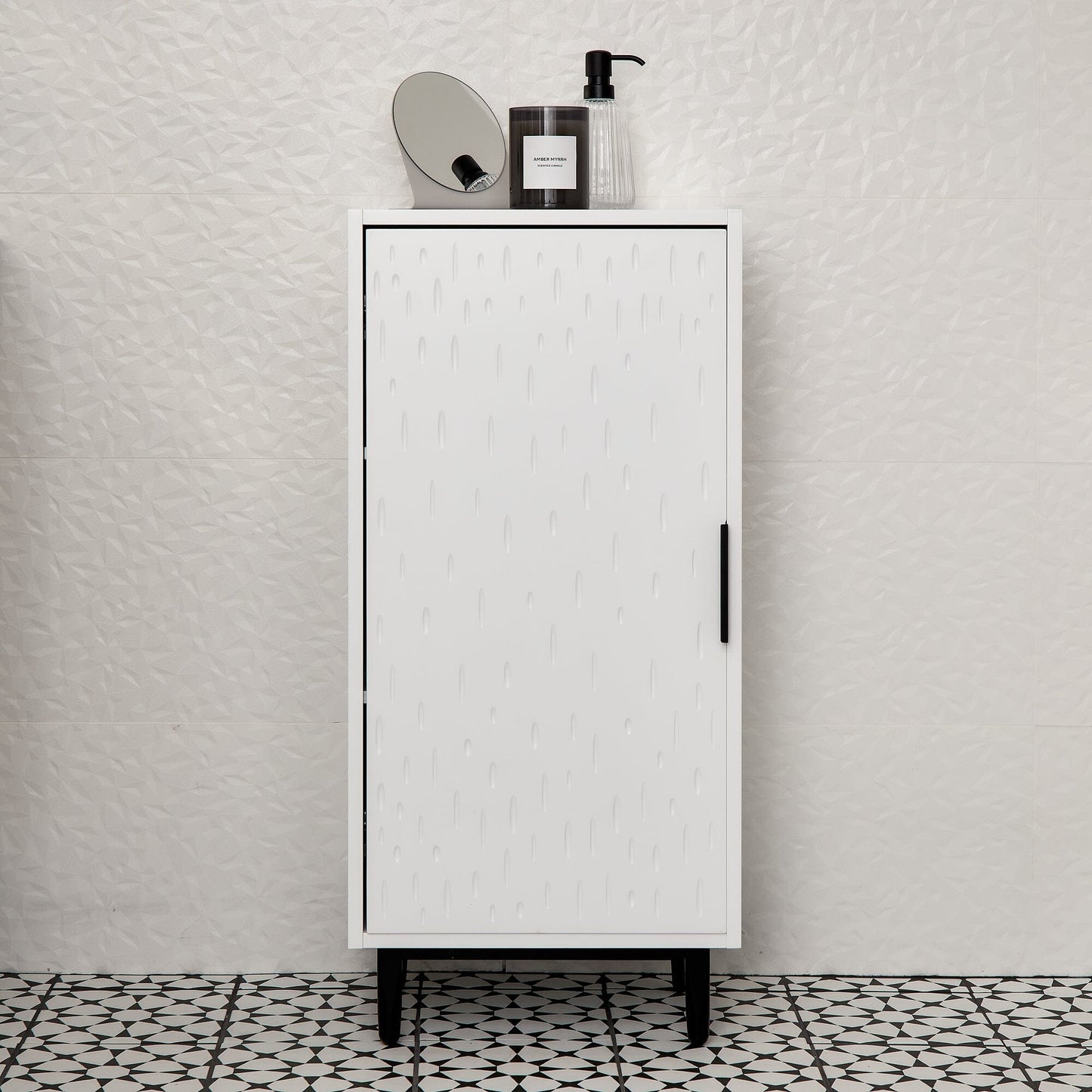 Reva 40cm 1 Door Storage Cabinet, Snow White