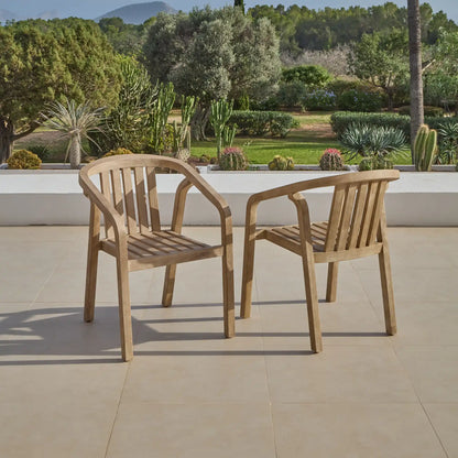 Shiro Wooden Garden Chair - Set of 2
- Laura James