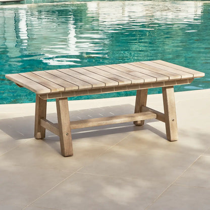 Shiro  Rectangular Acacia outdoor  Coffee Table -Laura James 
