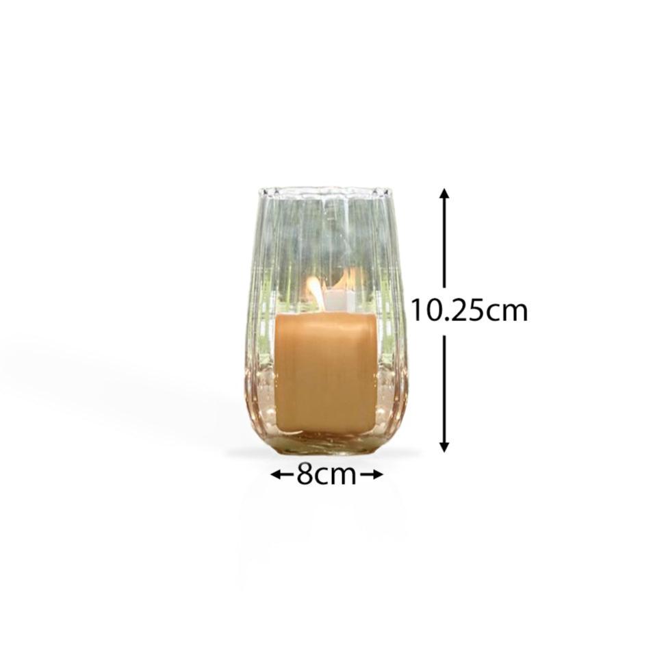 Dalen 10cm Glass Tea Light Holder - Clear