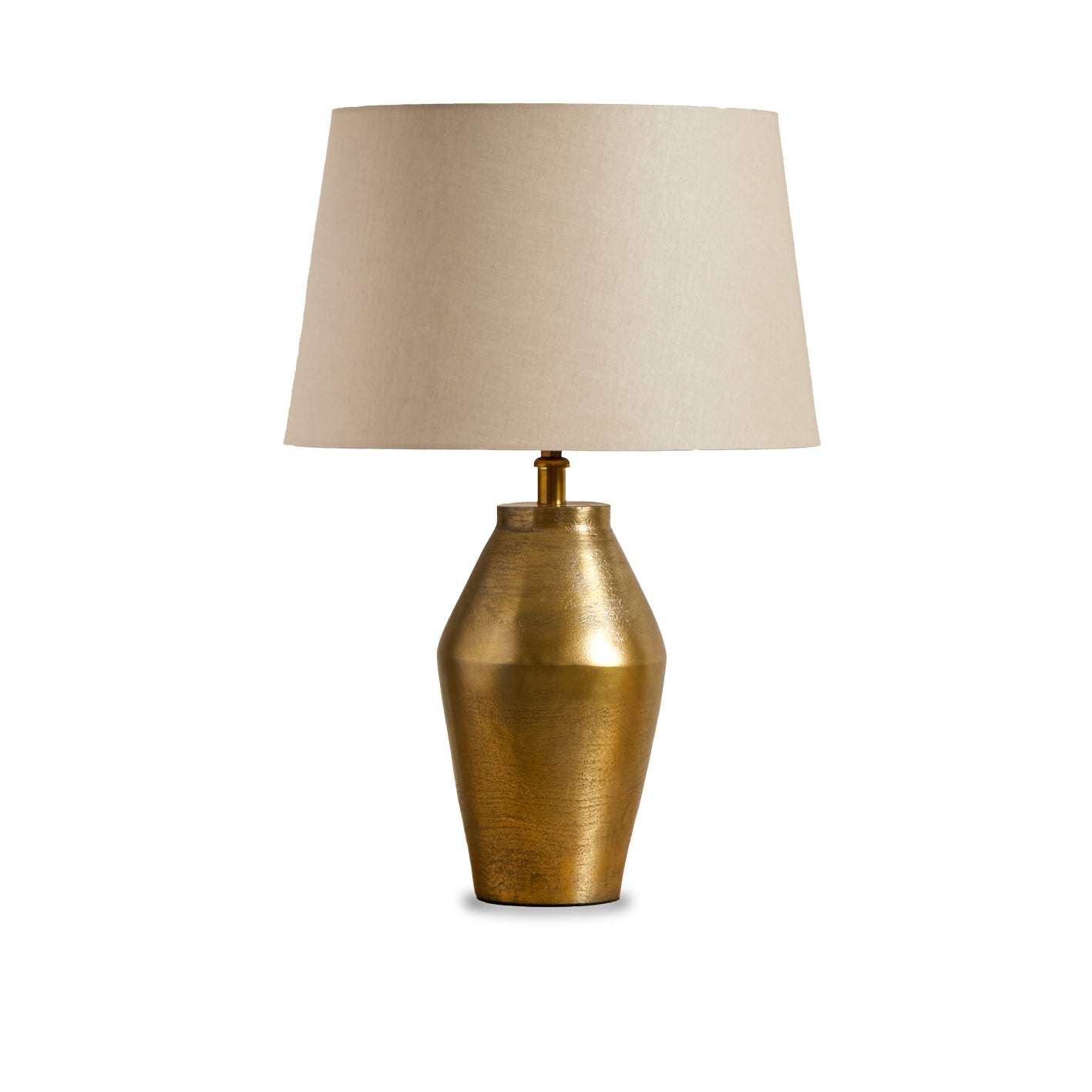 Thurlstone Gold Lamp with Coningsby 30cm Shade - Taupe - Laura James