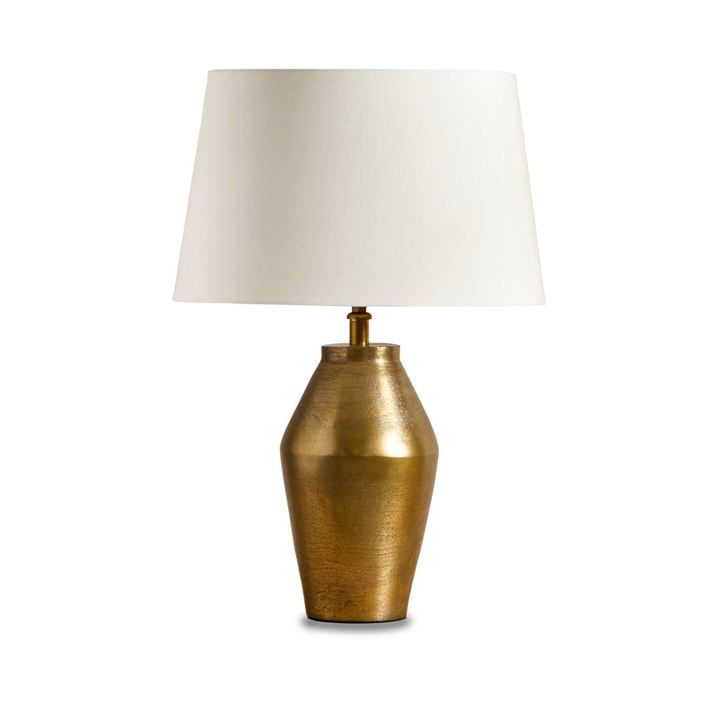 Thurlstone Gold Lamp with Coningsby 30cm Shade - Snow White