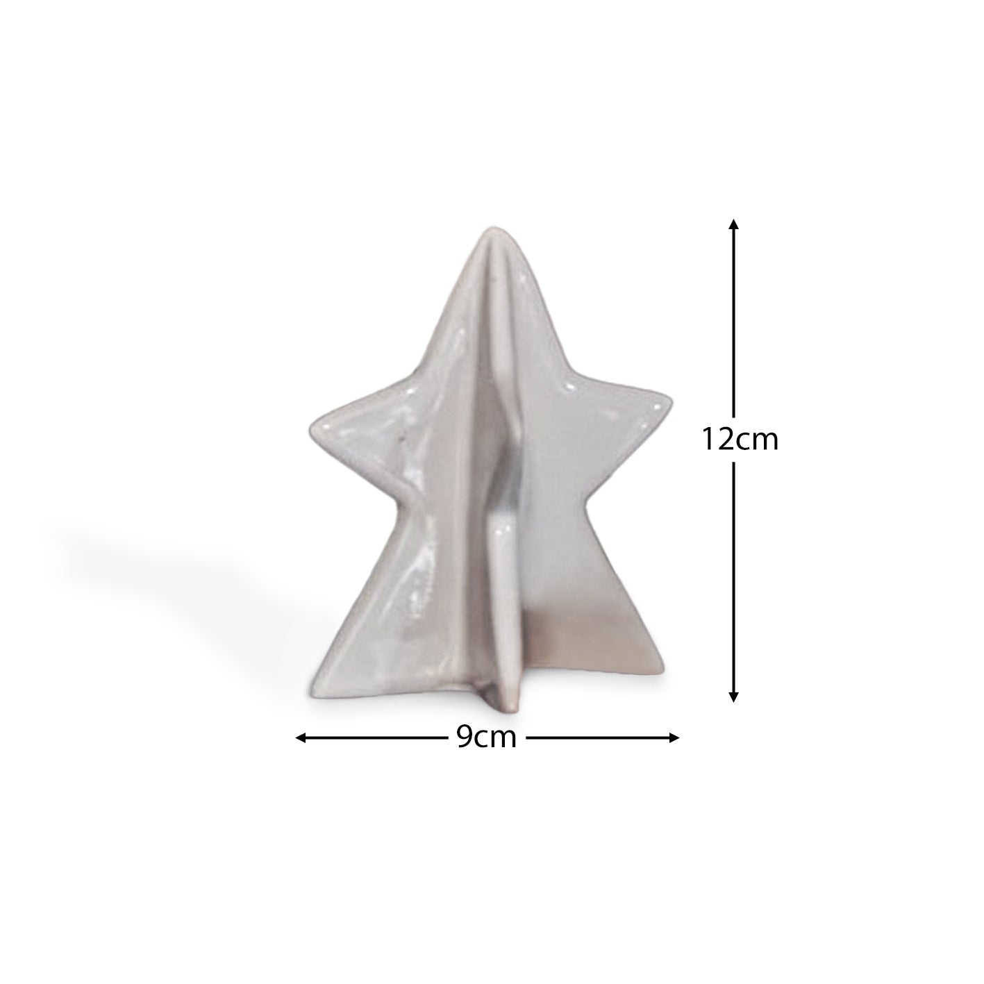 Ulven Ceramic Star Ornament - Set of 2 - White