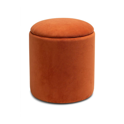 Abigail Drum Stool - Burnt Orange - Laura James