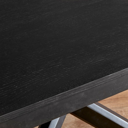 Amelia Black Wood Coffee Table - Laura James