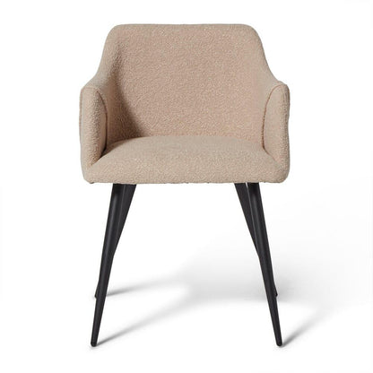 Amy armchair - Boucle with Black Legs - Laura James