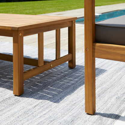 Ardwell outdoor PET rug - mist grey - 160cm x 230cm