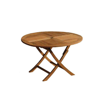 Ashby 4 Seater Round Wooden Garden Dining Set - 100cm - Laura James