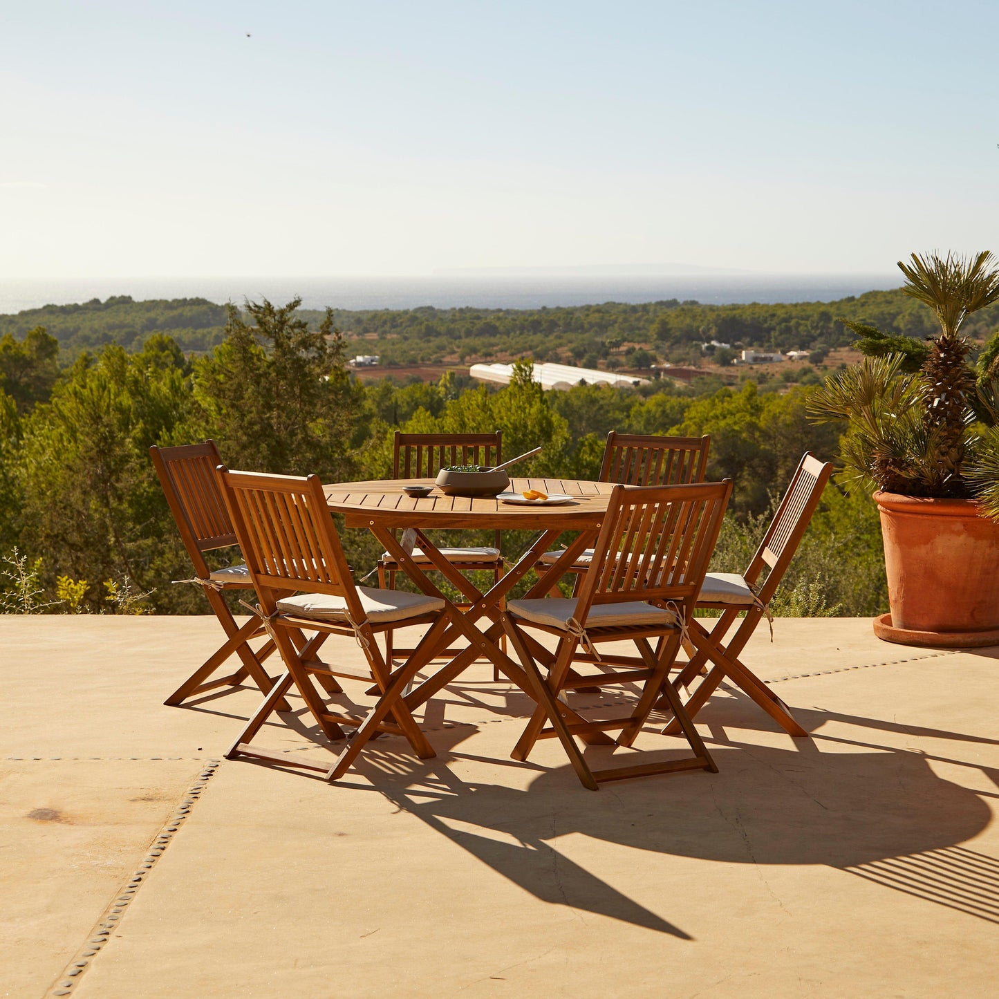 Ashby 6 Seater Round Wooden Dining Table - Laura James