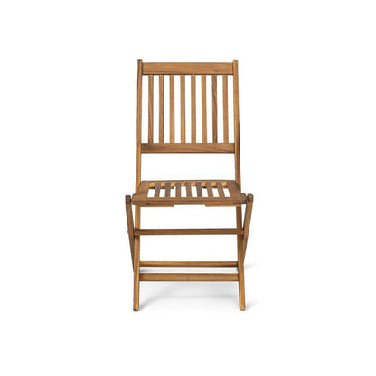 Ashby Wooden Armless Garden Folding Chairs - Set of 2 - Laura James