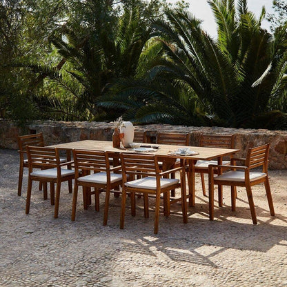 Aspen 8 Seater Wooden Extendable Garden Dining Set - Laura James