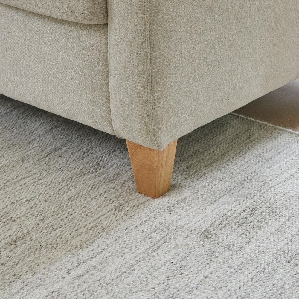 Ava L-Shape Sofa - Right Hand - Sand with Pale Oak Legs - Laura James