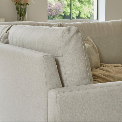 Ava L-Shape Sofa - Right Hand - Sand with Pale Oak Legs - Laura James